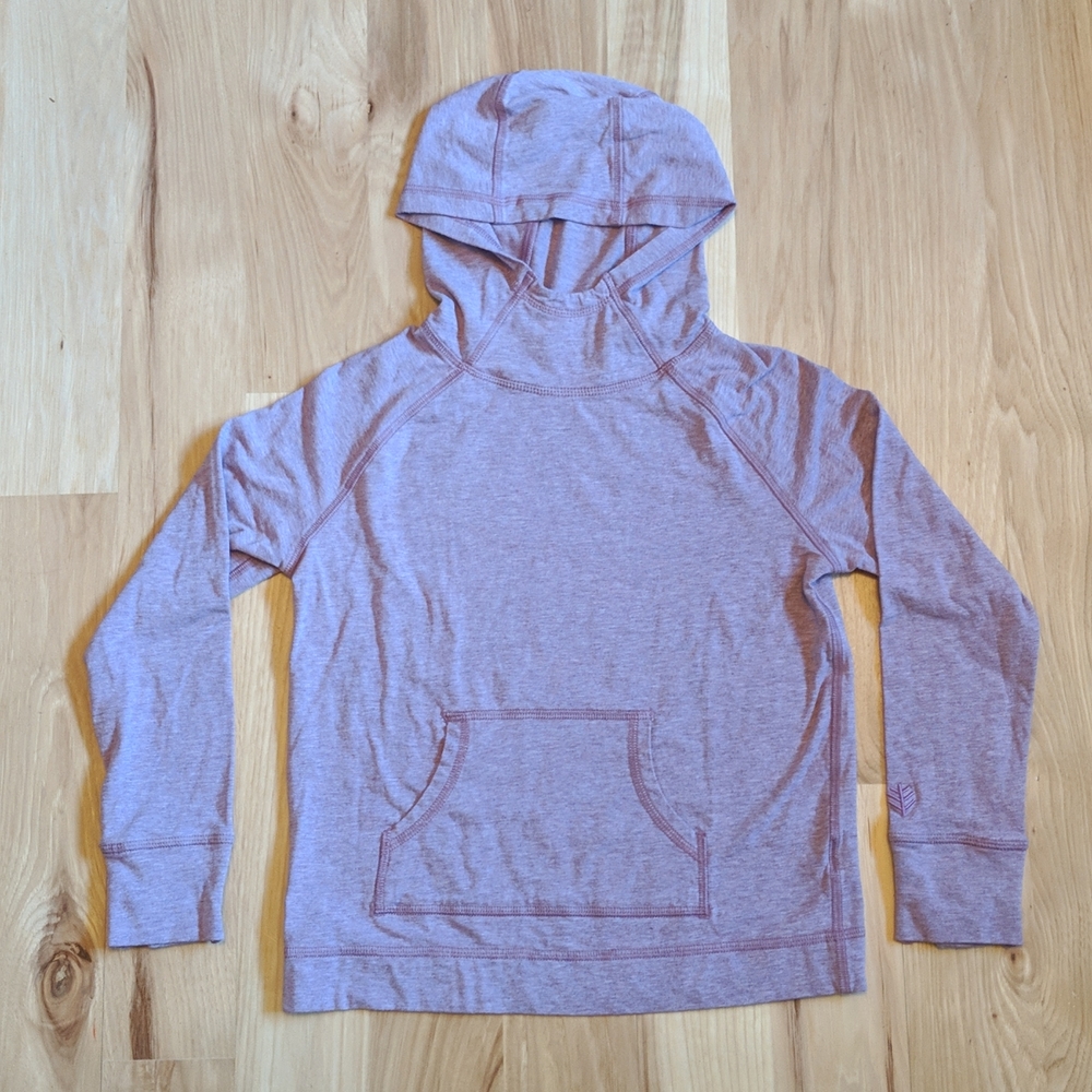 Coolibar Lightweight Purple/Lavender Pullover Sweatshirt w Kangaroo Pocket Sz S
